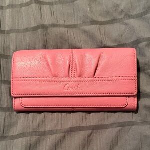 Coach Coral Leather Wallet